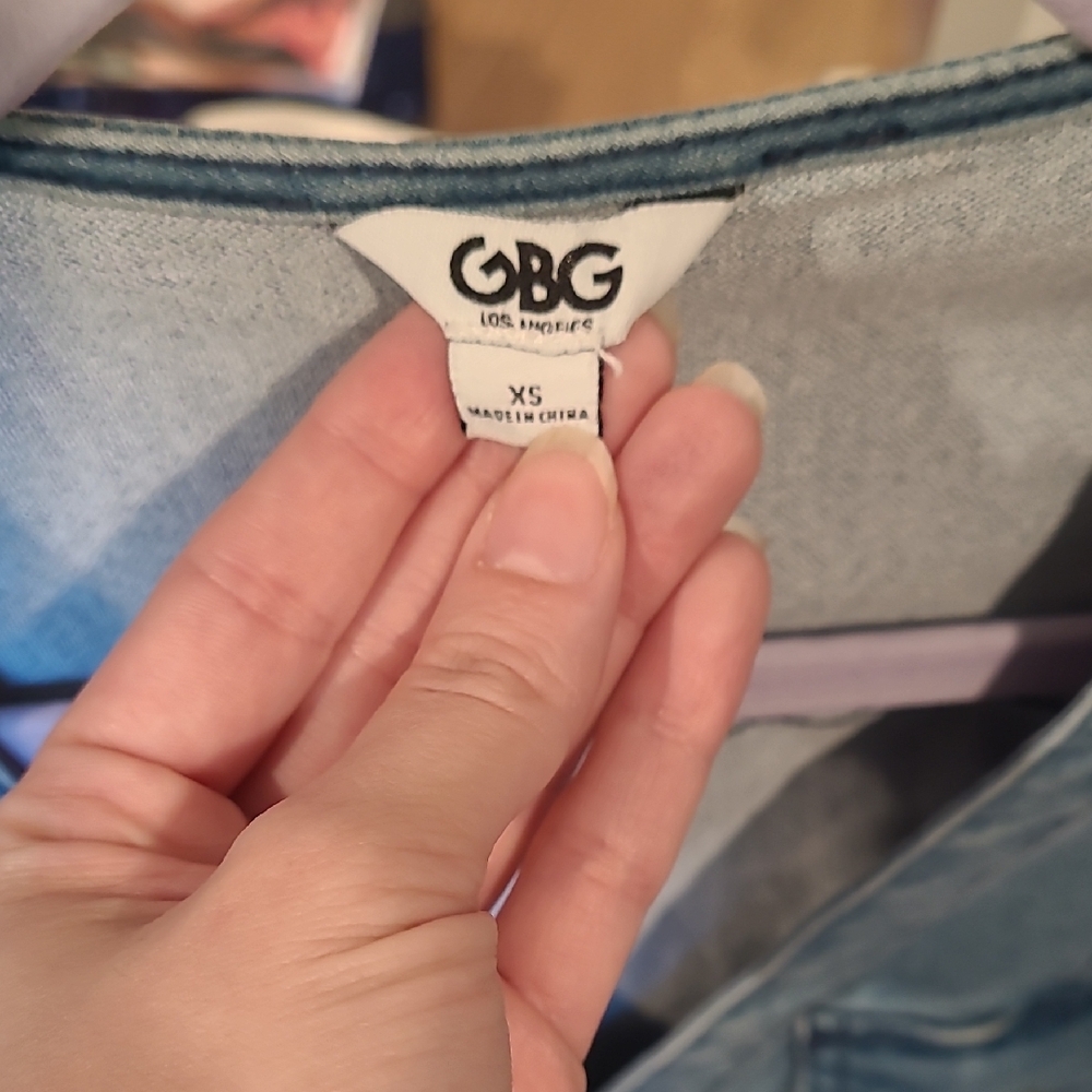 Denim Button-Up Top - Picture 2 of 3